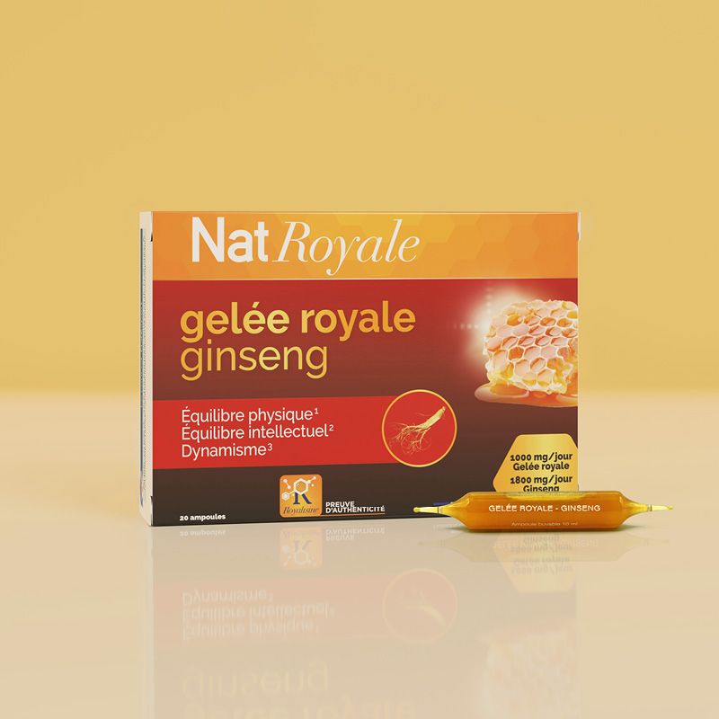 NR GELEE ROYALE GINSENG AMPOULES &#8211; fiche produit